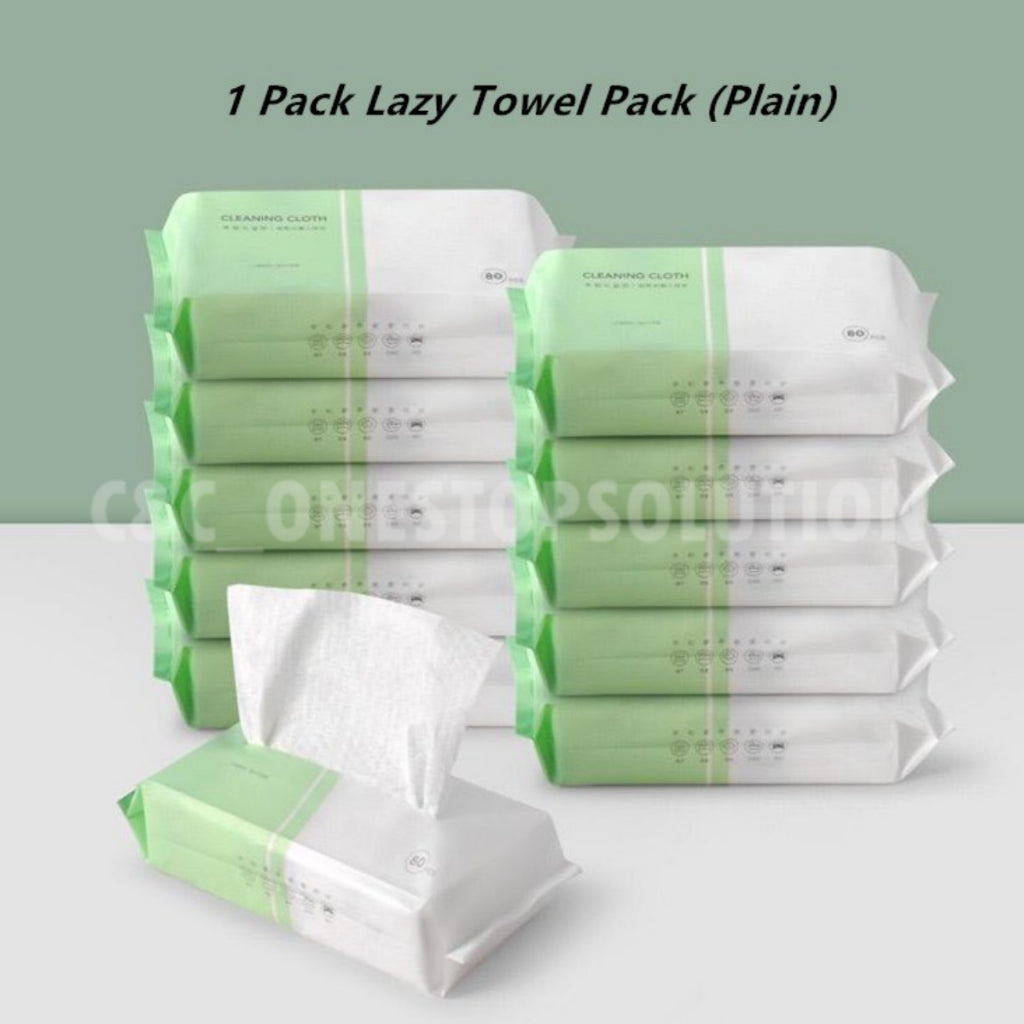 50 Sheets/Pack Lazy Rag Wet / Dry Cleaning Towel Disposable Kitchen Washing Cloth Dish Cleaner Kain Lap Basah