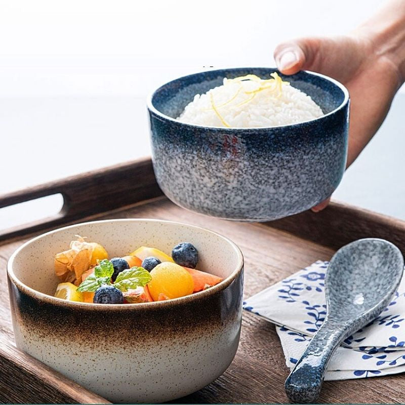 C&C Japanese Bowl Ceramic Tableware Japanese Tableware Home Restaurant Kiln Ceramic Rice Bowl Seramik Mangkuk
