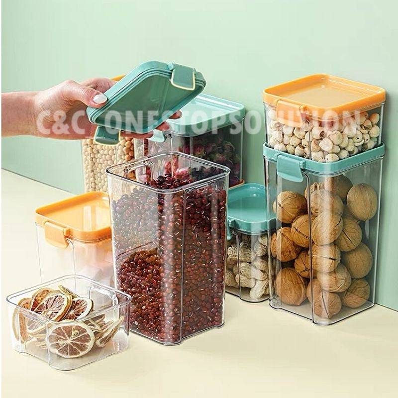 C&C Food Storage Box Snack Box Sealed Container Refrigerator Fridge Kitchen Storage Box Bekas Kedap Udara