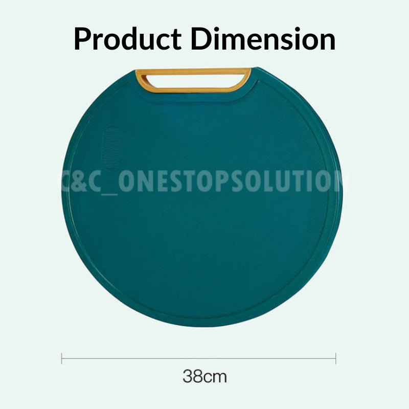 C&C Standing Chopping Board Emerald Antibacterial Mildew Proof Plastic Vegetable Cutting Board Papan Pemotong