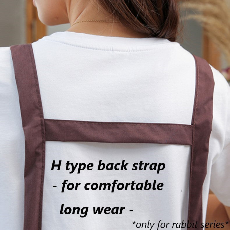 Kitchen Waterproof Apron Anti-Oil Sleeveless Apron Rabbit apron Bear apron Lace up apron H-style apron