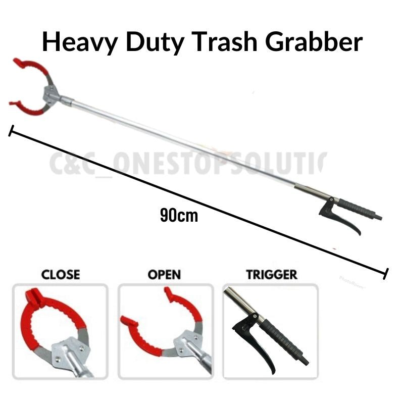 83 cm Heavy Duty Foldable Pick Up & Reaching Tool Long Handle Trash Picker Garbage Picker Strong Mobility Grip Hand