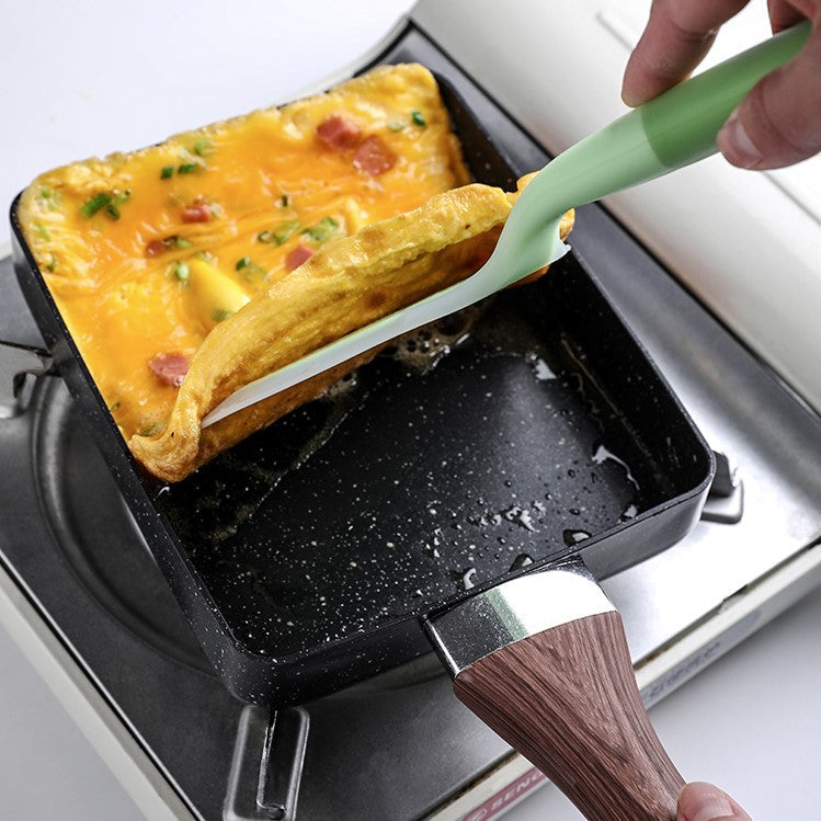 Kitchen Japanese-style Jade Burned Square Mini Non-stick Pan Thick Egg Burning Maifan Stone Small Frying Pan Fried Egg