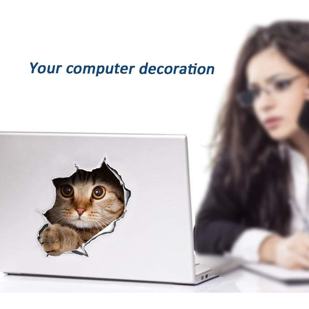 C&C Cute Cats Pattern 3D Wall Stickers / 3D Kitten Cat Bathroom Toilet Stickers / Home Decoration Animals Vinyl DIY