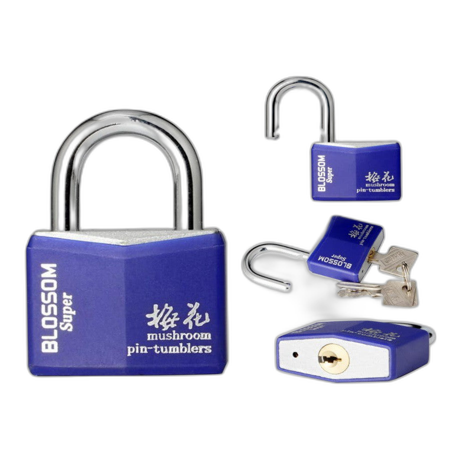 BLOSSOM Multi-use Pvc Coated Padlock Safe Travel Lock Small Anti-theft Padlock 30MM Pink lock