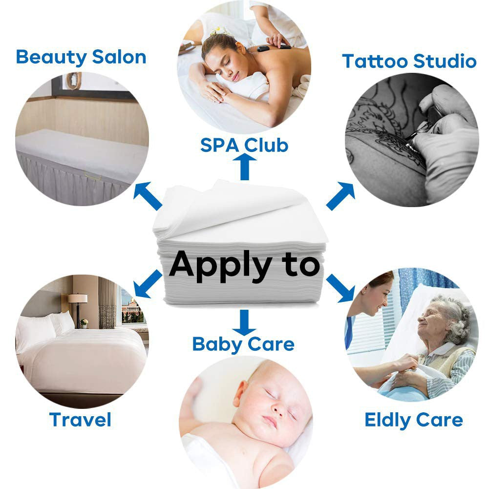 Disposable Cadar / Sarung Bantal Medical Bed Sheet Set Portable Travel Hotel Bedsheet Hygiene Protection