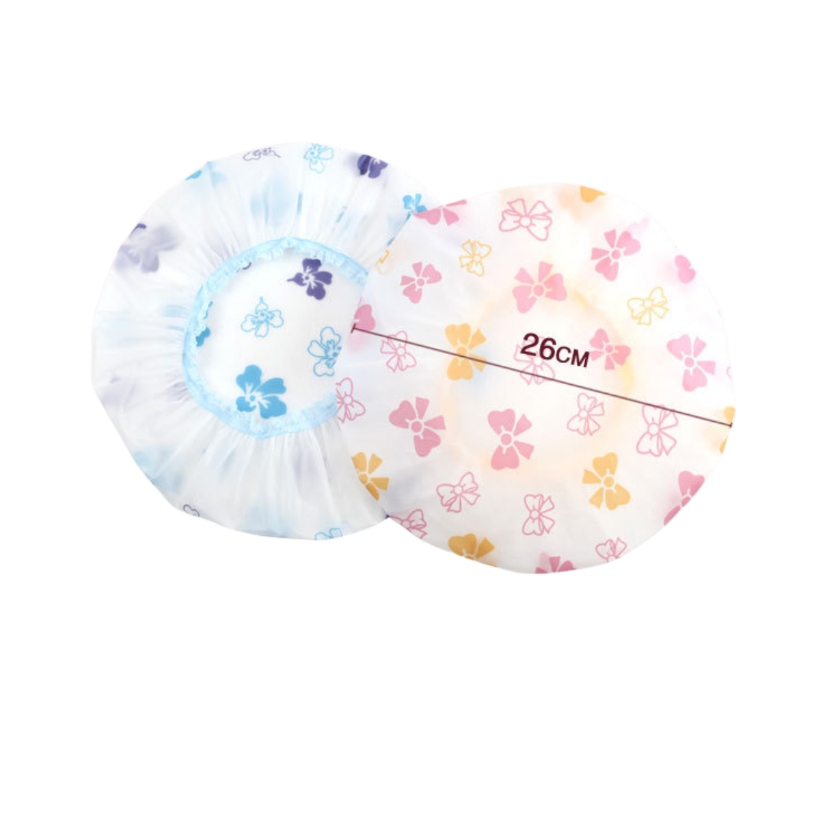 C&C EVA Waterproof Bathroom Shower Cap Cute Sweet Design Hat Hair Protective Cover Bath Elastic Band Shower Cap