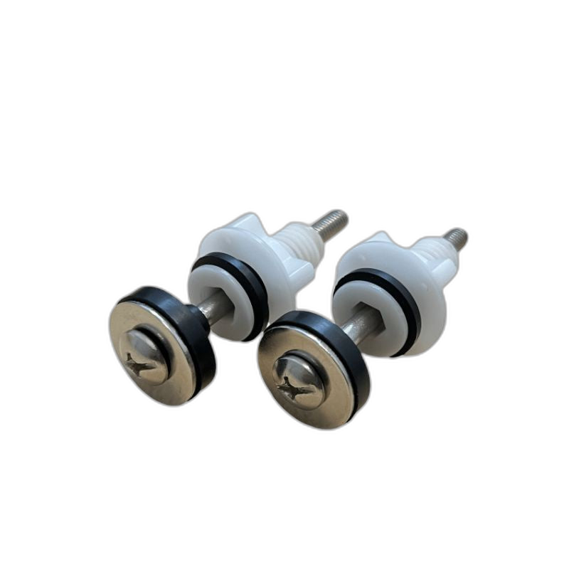 C&C Stainless Steel Toilet Tank Screw Fixings Close Coupled Screw Plastic Bolts Top Fix Universal Nut WC Blind Hole Tank