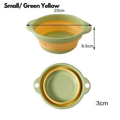 TRAVEL Multipurpose Foldable wash basin Portable Household Large Collapsible Travel Face Washing Bucket Dish Tub