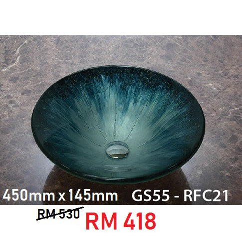 COUNTER TOP / TABLE TOP BASIN ART GLASS BASIN