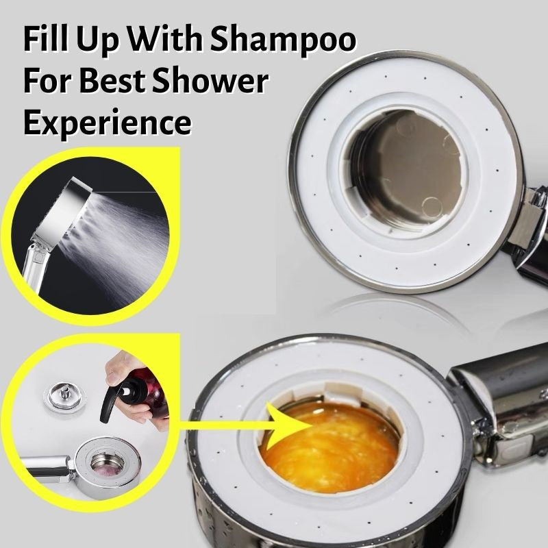 Double Side Shower Head High Pressure Shower Sprayer Aluminum Handheld Shower Water Saving Showerhead