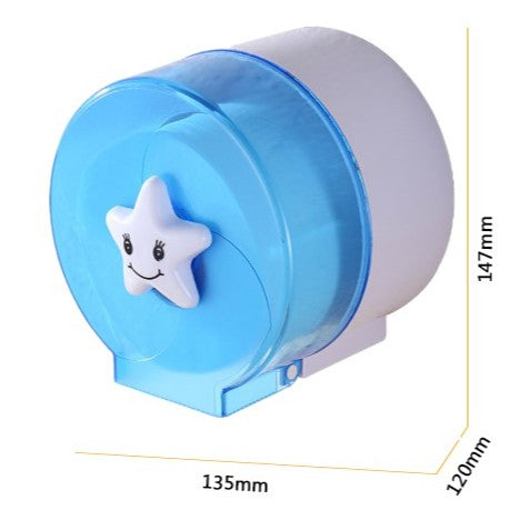 Creative Smiley Star Toilet Paper Holder Bathroom 360degree protection tissue box