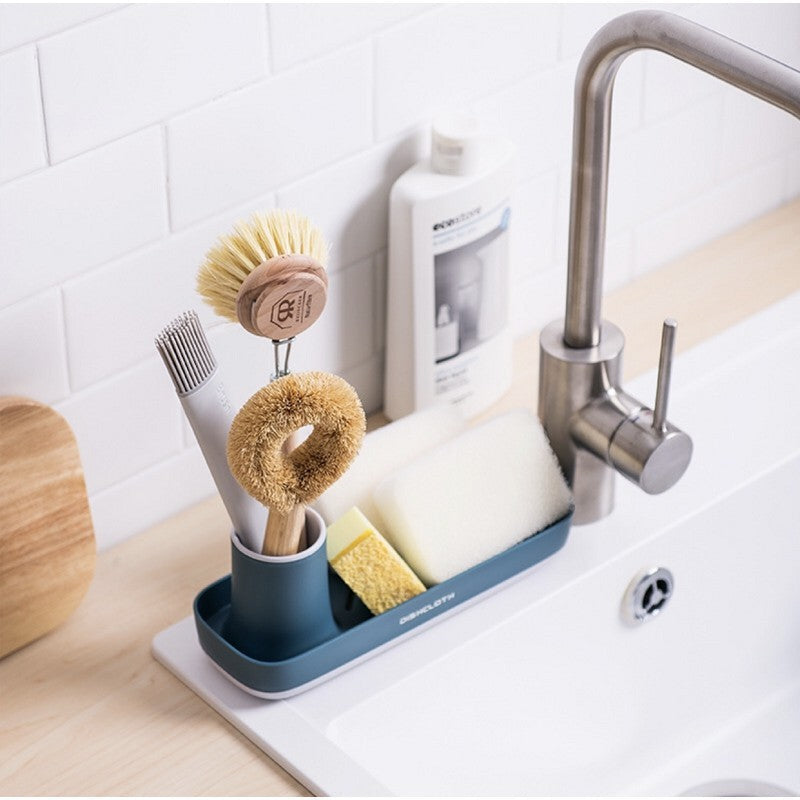 Nordic Plastic Storage Holder Bathroom Toothbrush Soap Toiletries Shelf Shower Organiser