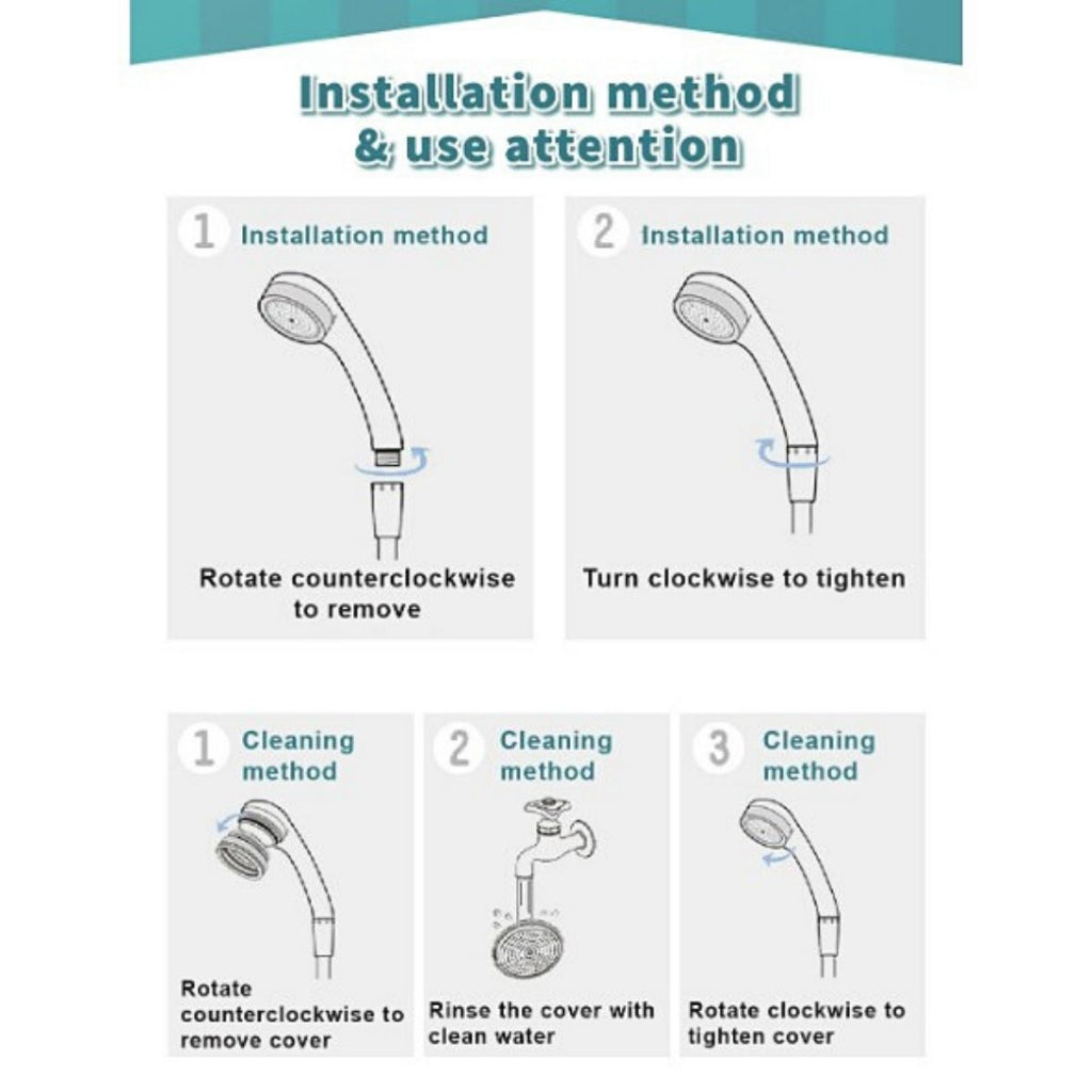C&C Japan High Pressure Shower Booster Water Saving Water Spray Spout Faucet Water Jet Shower Head