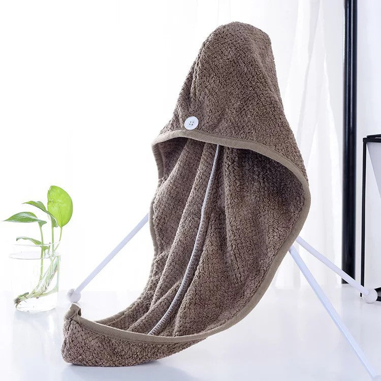 C&C Super Absorbent Shower Cap Quick Dry Towel Hair Dry Twist Hair Turban Towel Microfiber Hair Wrap Tuala Rambut