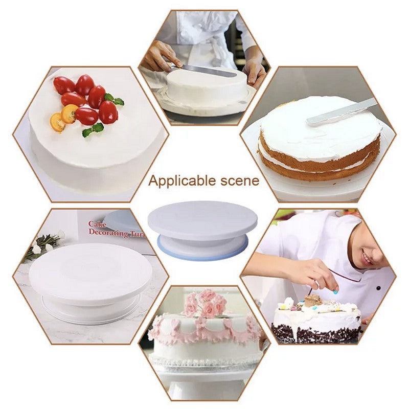 11 Inch Cookies Decorating Mini Turn Table Mini Spinning Cake Decorating Stand Baking Tools