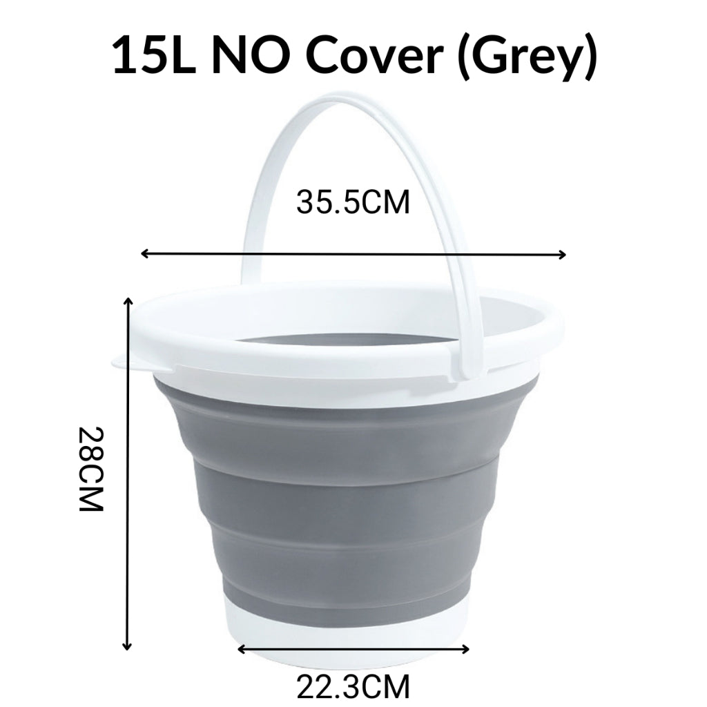 C&C 10L Foldable Bucket Baldi Lipat Travel Camping Fishing Collapsible Bucket Baldi Air Bathroom Basin