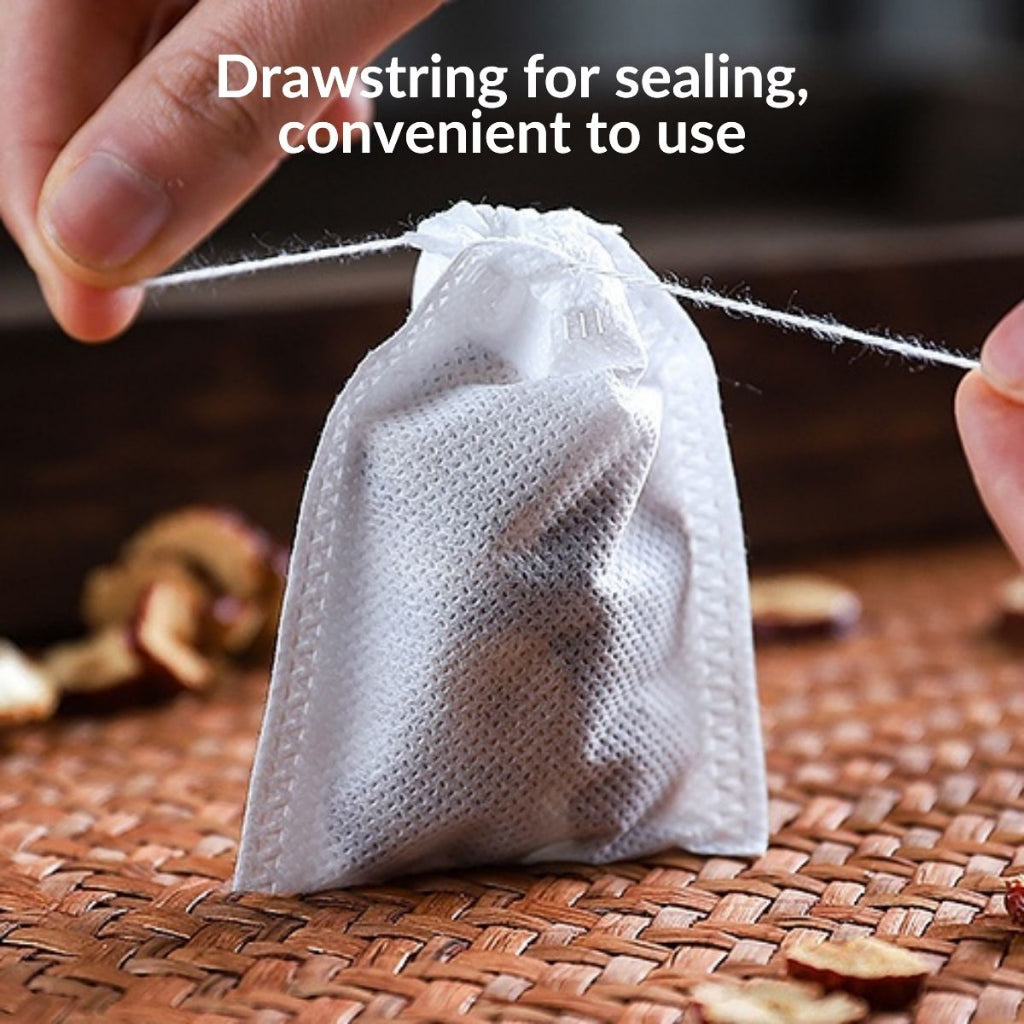 100Pcs Teabags Empty Scented Tea Bags With String Heal Seal Filter Paper Disposable Tea Filter Bags Uncang Teh Kosong