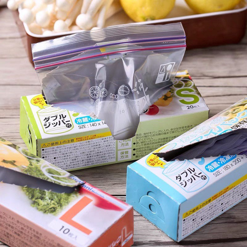 Food Freezer Zip Lock Food Bag Transparent Resealable Storage Zipper Bag Dry Frozen Plastic Bag Kitchenware