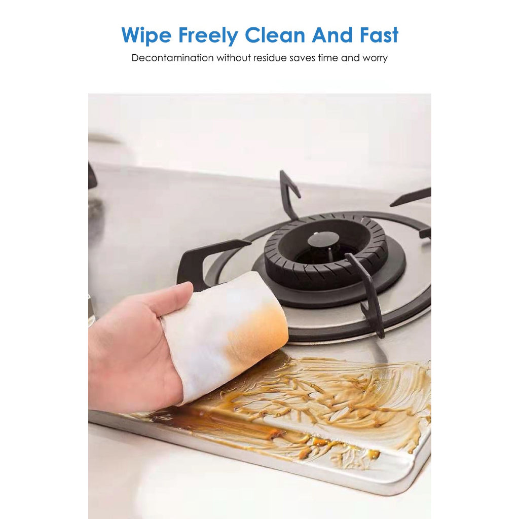 C&C 80pcs Kitchen Cleaning Wipes Bundle Strong Decontamination Kitchen Wipes Degreasing Tisu Basah Pembersih Dapur