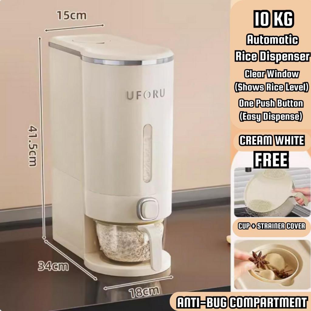 C&C 10kg Rice Dispenser Airtight Automatic Rice Dispenser Rice Storage Box Rice Box Bekas Beras 10kg Bekas Telur
