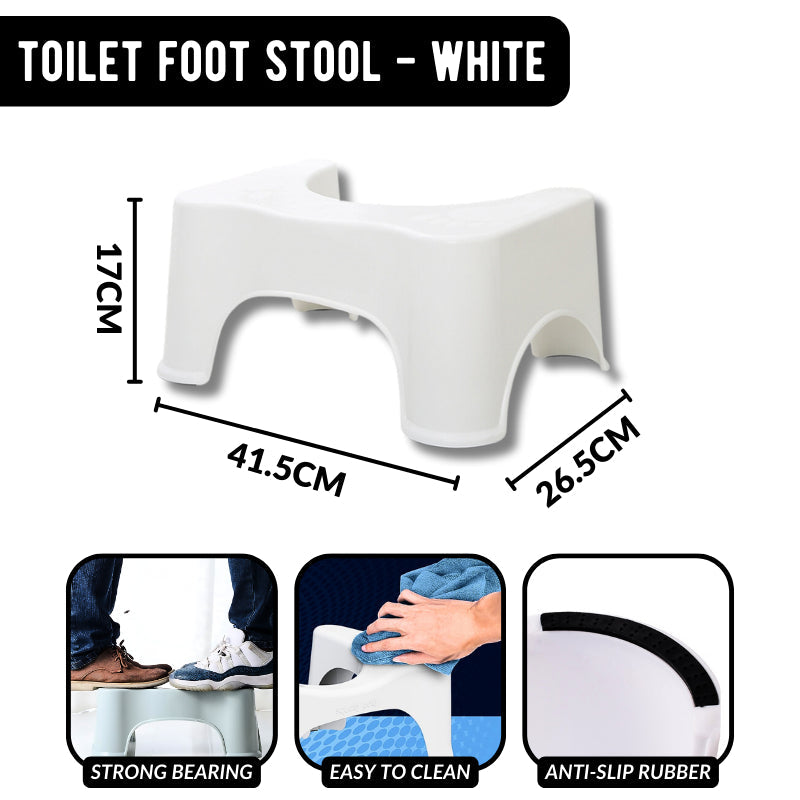 C&C Thick Adult Non-slip Foot Stool Squat Toilet Stool Squatty Potty Bathroom Toilet Stool Sit Seat Kerusi tandas