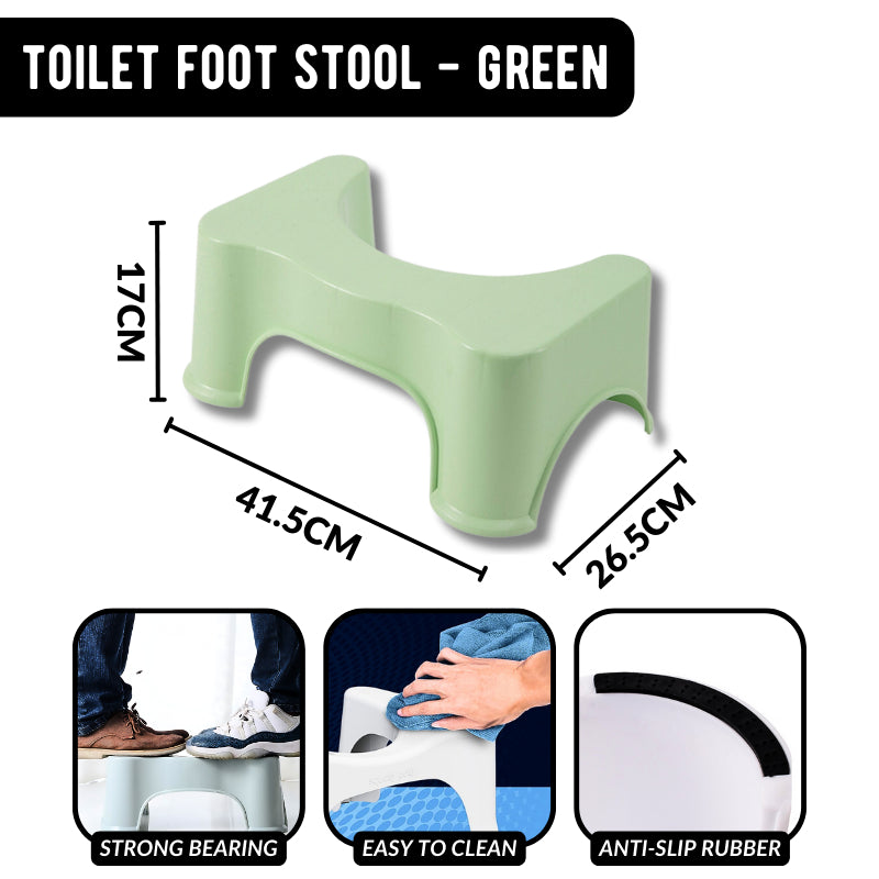 C&C Thick Adult Non-slip Foot Stool Squat Toilet Stool Squatty Potty Bathroom Toilet Stool Sit Seat Kerusi tandas