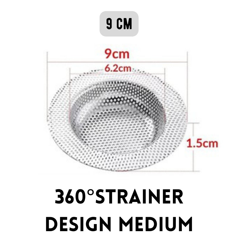 C&C Stainless Steel Sink Filter Sink Strainer Drainer Drain Filter Kitchen Strainer Bekas Penapis Air Sinki