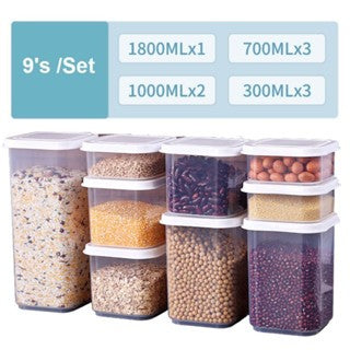 1 Set Spice Box Transparent Crystal Seasoning Box with Spoons Spice Jars Canisters Bekas Rempah Ratus Set