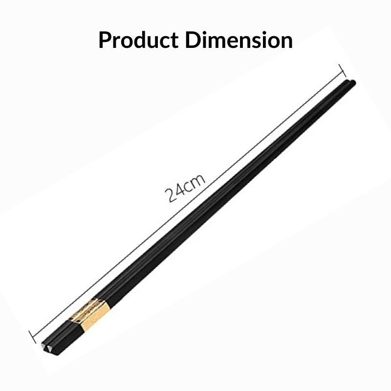 C&C Alloy Chopsticks Classic Chopstick Chinese Chopsticks 5 Star Hotel Chopsticks Penyepit Cina