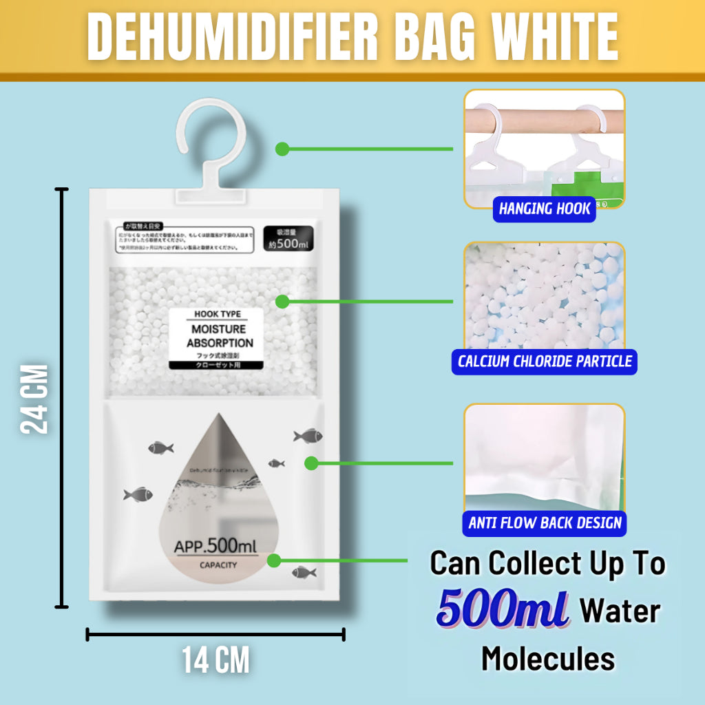 C&C 100g Indoor Closet Dehumidifier Bag Moisture Absorber Mildew Drying Agent Deodorizing Desiccant Penyerap Lembapan