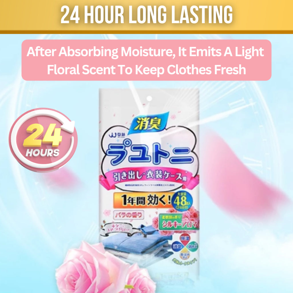 C&C 48pcs Japan Floral Scent Mothball Pest Control Anti-Bug Anti-Mold Mothball Ubat Gegat Lipas