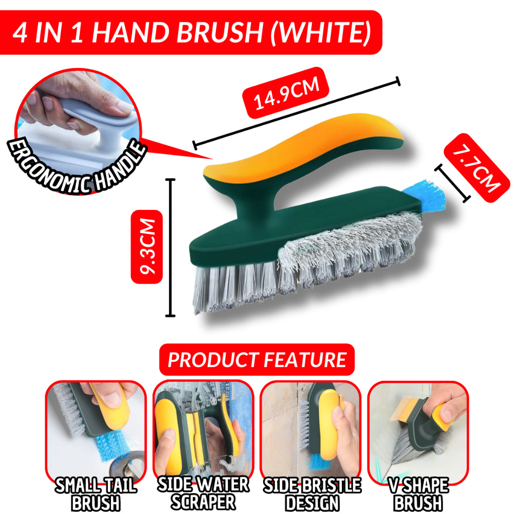 4 in 1 Foldable Broom Dustpan Set Broom Set Water Wiper Penyapu dan Penyodok Set Lantai