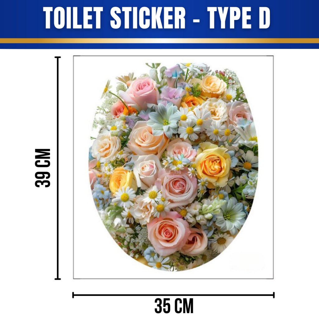 C&C Cute Cats Pattern 3D Wall Stickers / 3D Kitten Cat Bathroom Toilet Stickers / Home Decoration Animals Vinyl DIY