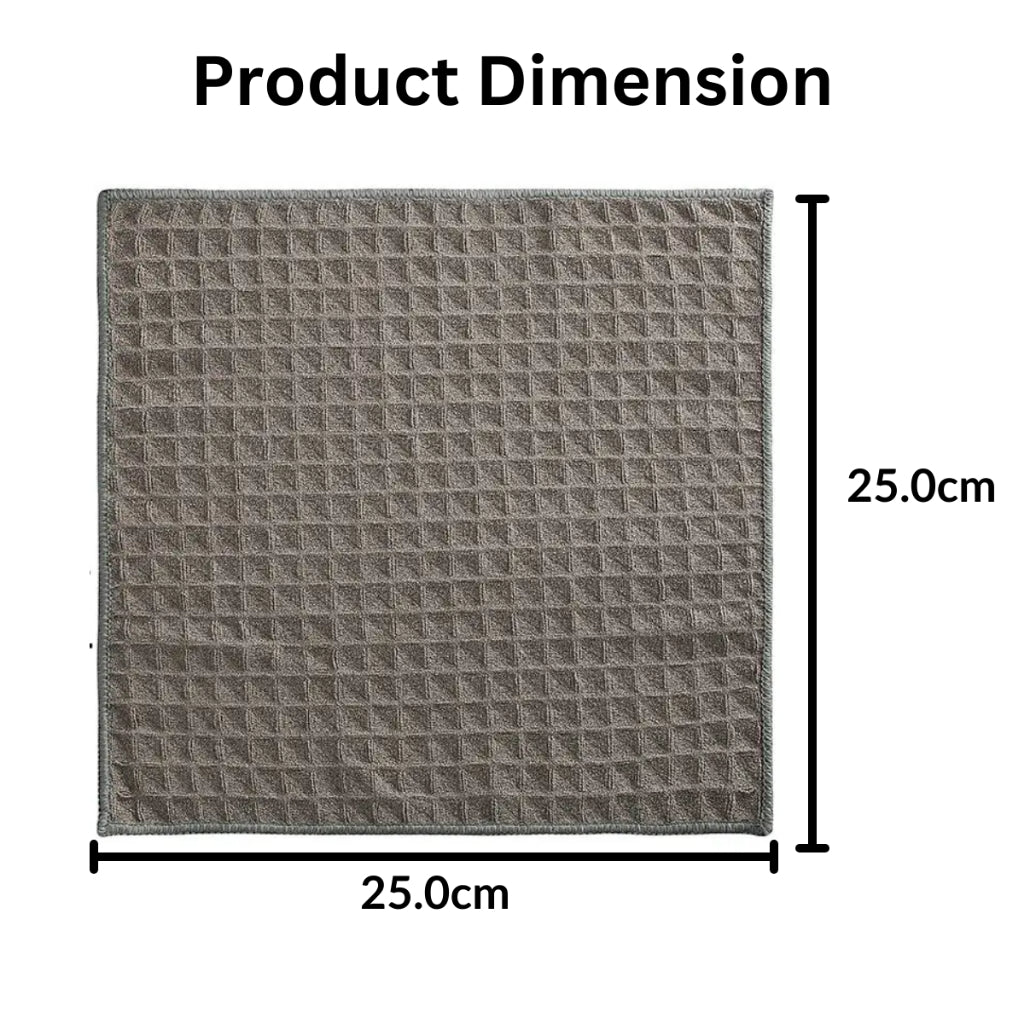 C&C Bamboo Charcoal Towel Extra Thick Kitchen Fiber Cleaning Towel Kain Lap Dapur Serap Air Anti Odor