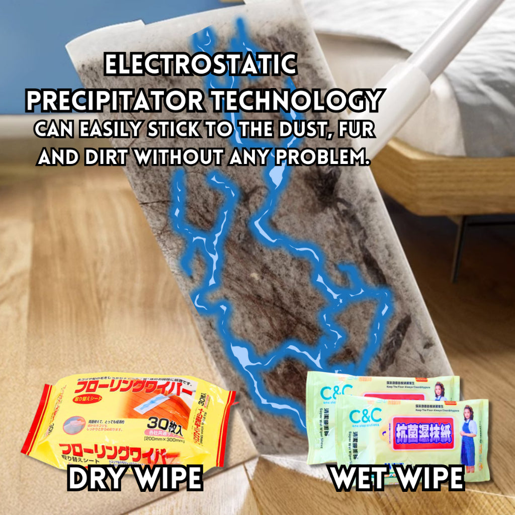 C&C Super Wet Mop Wiper Disposable Wet Tissue Antibacterial Wipes Super Wet Wipes Sheet Tisu Pengelap Lantai