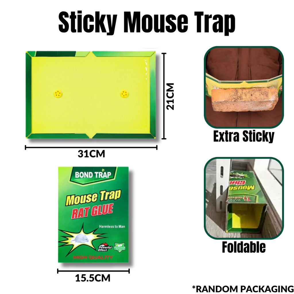 1PC TIKUS PAPAN PELEKAT GAM PERANGKAP TIKUS Mouse Trap Rat Glue Board Pelekat Tikus Kertas Tikus Perangkap Tikus