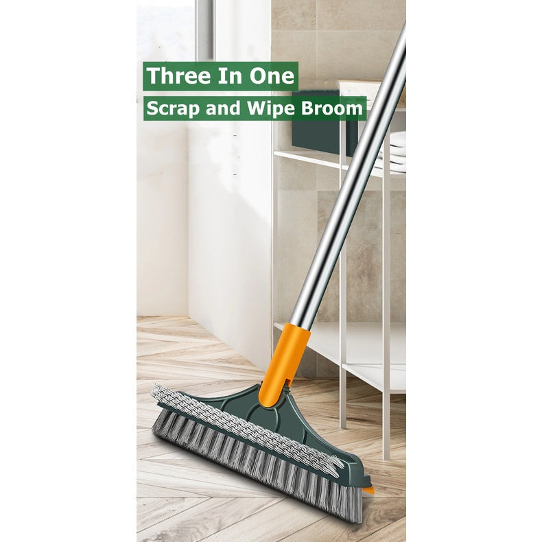 3in1 Magic Broom Penyapu Lantai Floor Cleaning Brush Gap Scrub Brush Tile Kitchen Bathroom Glass Toilet